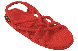 Details about Gurkees Rope Sandals - Neptune Red Womens 7 Gurkee
