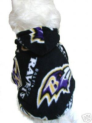 Dog sweater, fleece jacket Baltimore Ravens XLarge  