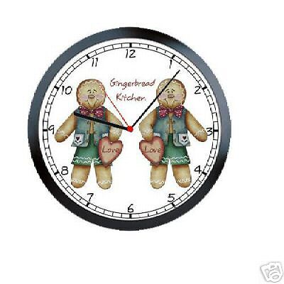 Gingerbread Man Ginger Bread Kitchen Wall Clock #328  