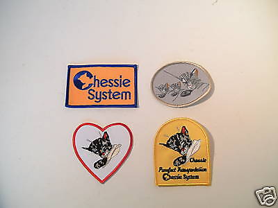 Chessie Cat embroidered patches (group #2)