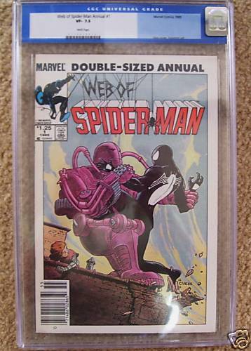 WEB OF SPIDER MAN #1 (ANNUAL) CGC 7.5 (VF ) 1985  