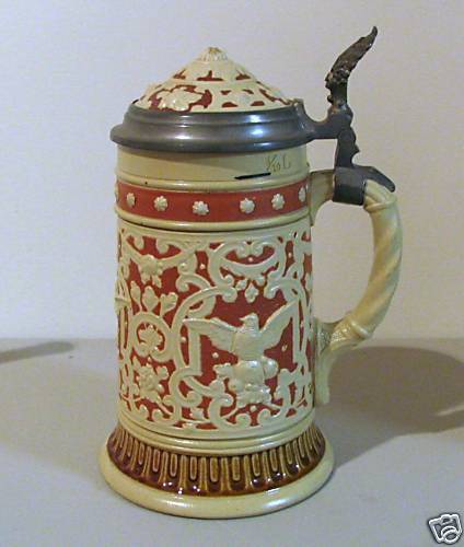 Mettlach Relief Stein 3/10 Liter # 2232  