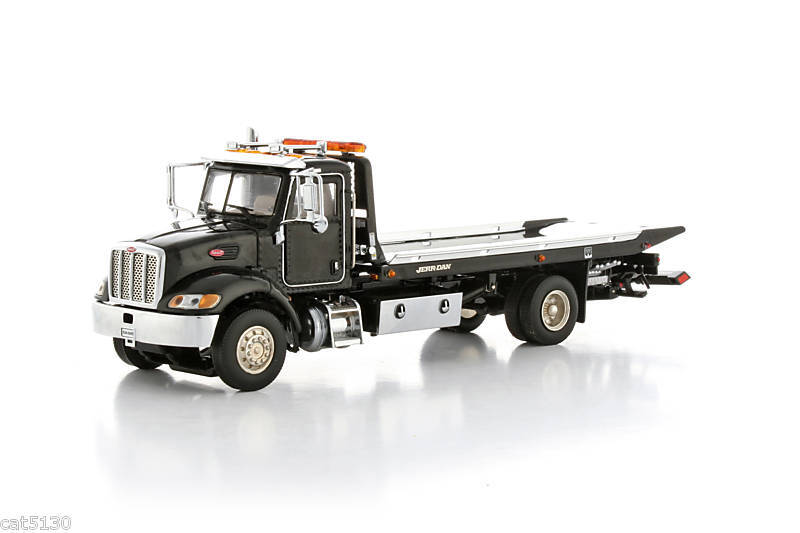 Peterbilt Jerr Dan Rollback Truck   BLACK   1/50 TWH  