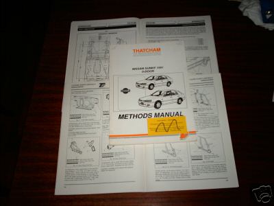 Thatcham Karosserie Reparaturanleitung Nissan Sunny 5 Türer N14 - Bild 1 von 1
