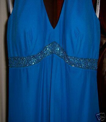 De Laru Juniors Long Halter Dress with Beading - SIZE 7 NWT | eBay