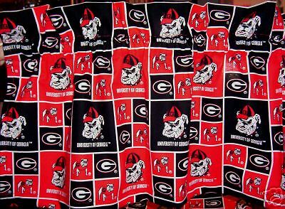 GEORGIA BULLDOGS UGA BULLDOG UNIVERITY VALANCE CURTAINS  