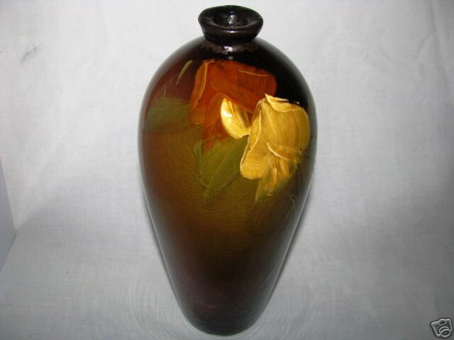 ANTIQUE 1905 ROSEVILLE ROZANE 810 BRENNAN SIGNED VASE  