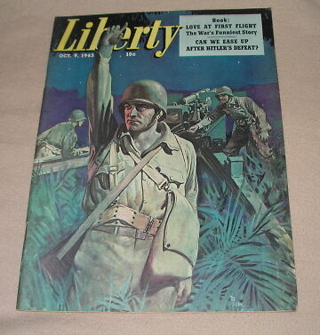 Vintage USA Historic Liberty Magazine October 9 1943  