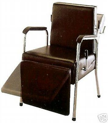 New Pro Shampoo Chair w/ Foot Rest Reclinable Salon Spa  