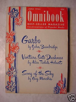 OMNIBOOK June 1955 GARBO JOHN BAINBRIDGE GUY MURCHIE ++  