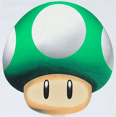 Nintendo * BIG 1 UP MUSHROOM * T Shirt   Medium   M  