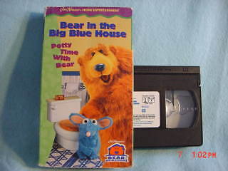 Bear in the Big Blue House   Potty Time with Bear vhs 043396040878 
