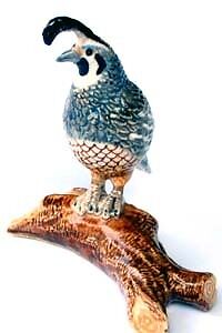 WOOD BADGE PORCELAIN MINIATURE   BOBWHITE WOODBADGE  