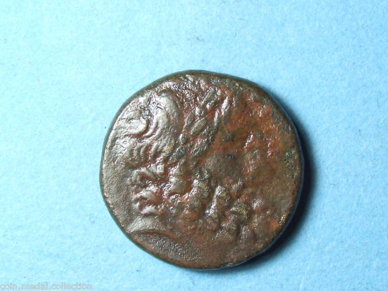 Syria Seleukis & Pieria Antiocheia AE23 head of Zeus  