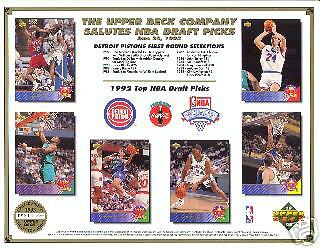 NBA Draft Sheet # 2 Shaq + Alonzo Mourning , more   