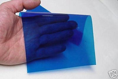 Blue Transparent Vinyl with adhesive 12 inch x 10 feet  