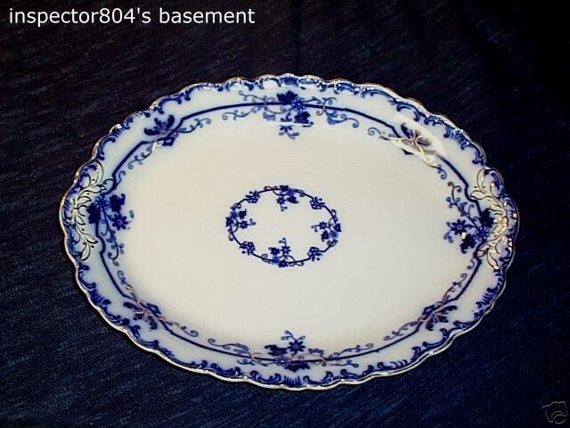 Johnson Bros Oxford Flow Blue Large Platter EXCELLENT  