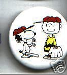 SNOOPY + CHARLIE BROWN pin BASEBALL Peanuts gang  