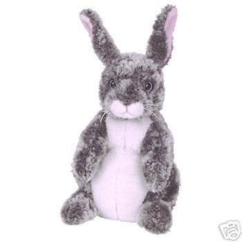 TY BEANIE BUDDY HOPPER Bunny Rabbit 10 Retired MWMT  