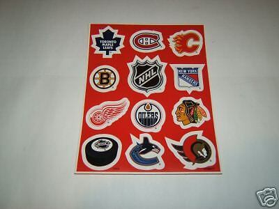 ASSORTED NHL HOCKEY TEAM DECALS STICKERS CANADA  