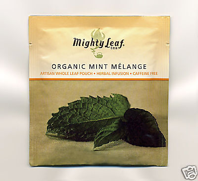 MIGHTY LEAF TEA ORGANIC MINT MELANGE   5 TEA POUCHES  