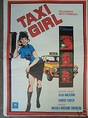 TAXI GIRL EDWIGE FENECH YUGOSLAVIAN MOVIE POSTER 1977  