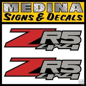 ZR5 4x4 Off Road Decals / Stickers Chevy S10 GMC Sonoma | eBay