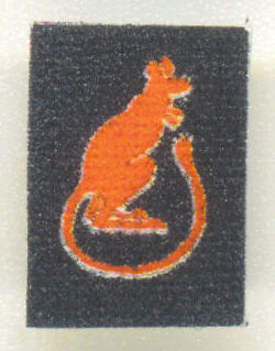 scale WWII British Desert Rat Sleeve Patch  