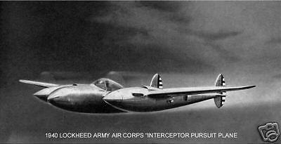 1940 LOCKHEED ARMY AIR CORPS ~ PURSUIT PLANE ~ MAGNET  