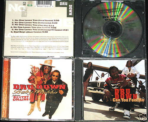  Dru Down 4 CD Singles "Can You Feel Me" More
