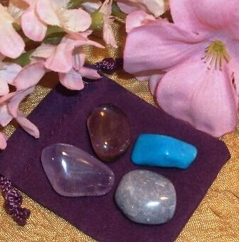 SAGITTARIUS*4 LUCKY STONES* ZODIAC SET CRYSTAL HEALING  