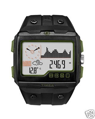 Timex Expedition WS4 Black Strap Black/Green T49664 NEW  