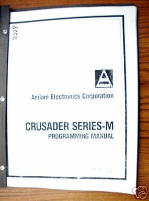 Anilam Crusader Series M Programming Manual  