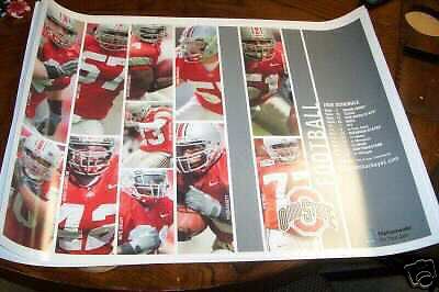 2005 Ohio State football poster Buckeyes AJ Hawk Ginn  