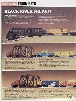 1979 Lionel Train Sets Black River Freight Toy Ad  