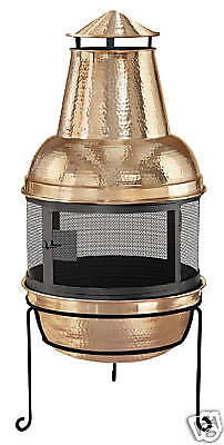 NEW DeckMate COPPER Outdoor Fireplace     