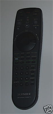 FISHER REMOTE CONTROL RVR 4925 FOR VCR TV CATV  