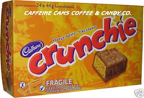 CADBURY CRUNCHIE 12 x 24 x 44g BARS  