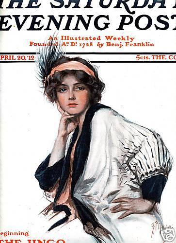 1912 Z. P. NIKOLAKI COLOR Cover ART. Beautiful Woman  