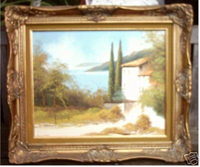 ANTIQUE PICTURE FRAME DANSET VINTAGE OIL PAINTING  