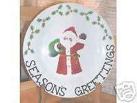 1998 LTD Commodities SANTA PLATE 9 diameter  