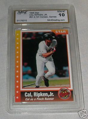 Cal Ripken Jr. — 1995 Star — Mint Grading Gem Mint 10  