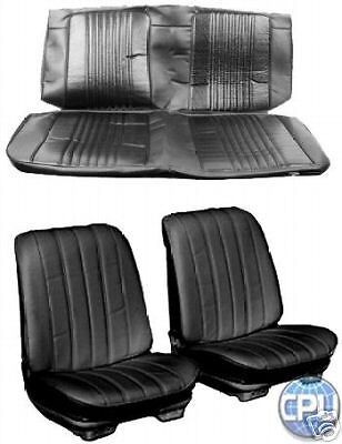 66 Chevelle Seat Covers Bucket and Rear Convertible Set  