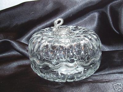 Pewter Swan swans Covered GLASS candy dish bowl birds  