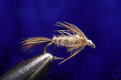 Hares Ear Soft Hackle sz 14   3 Flies  