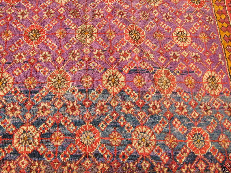 Pre 1900 Antique Khotan samarkand Rug Carpet 7x4  