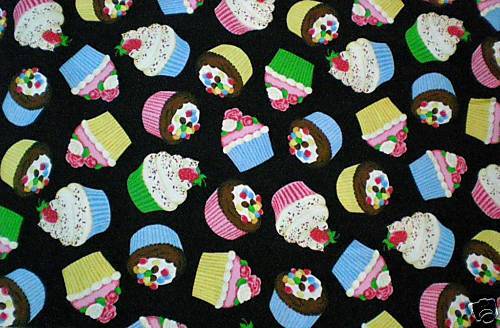 VALANCE CURTAINS CUPCAKES FROSTED COLORFUL FUN TO EAT  