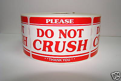 500 2x3 Fragile DO NOT CRUSH Shipping Labels Stickers  