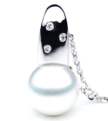 13MM AUSTRALIAN SOUTH SEA PEARL PENDANT DIAMOND $3,999  