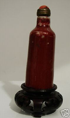 Antique Chinese 18th Century Sange De Beouf Snuff Bottle  